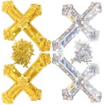 2 Paper Confetti Bags for Baptism Decoration